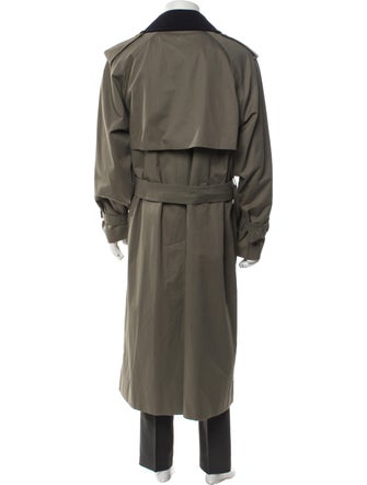 Burberry's Nova Check Pattern Wool Trench Coat