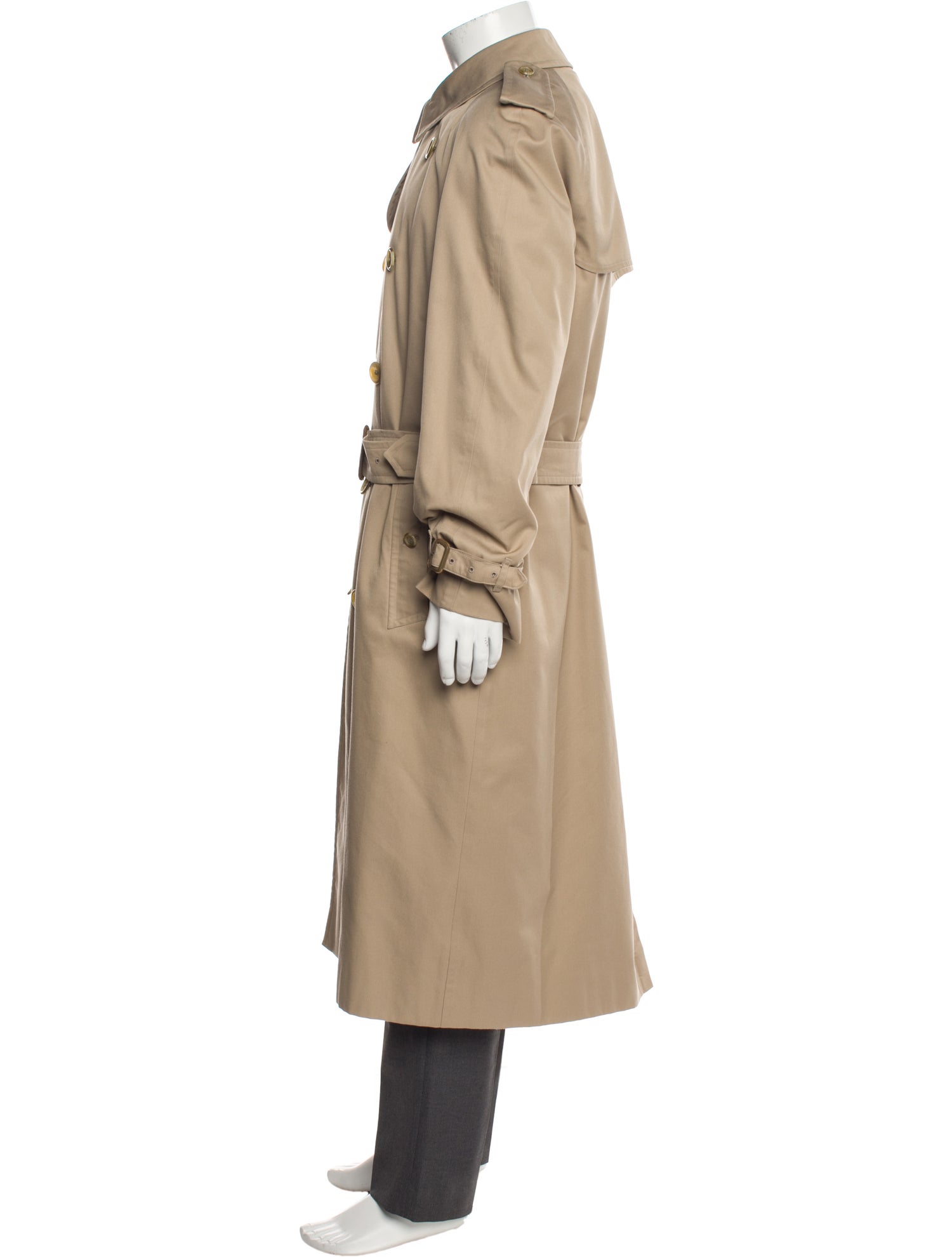 Burberry's Vintage Nova Check Pattern Trench Coat