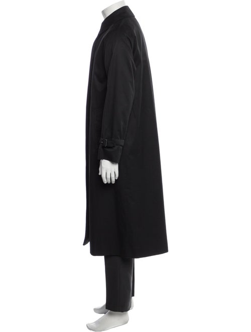 Burberry's House Check Pattern Wool Trench Coat