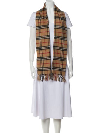 Burberry's Lambswool House Check Pattern Scarf