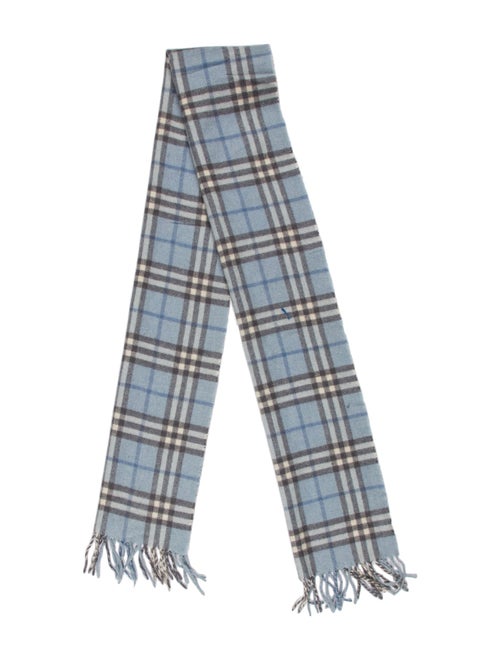 Burberry's Lambswool Plaid Print Scarf