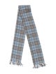 Burberry's Lambswool Plaid Print Scarf