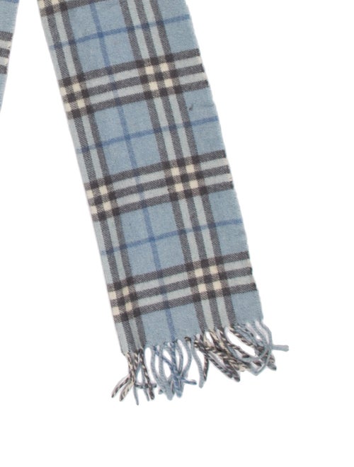 Burberry's Lambswool Plaid Print Scarf