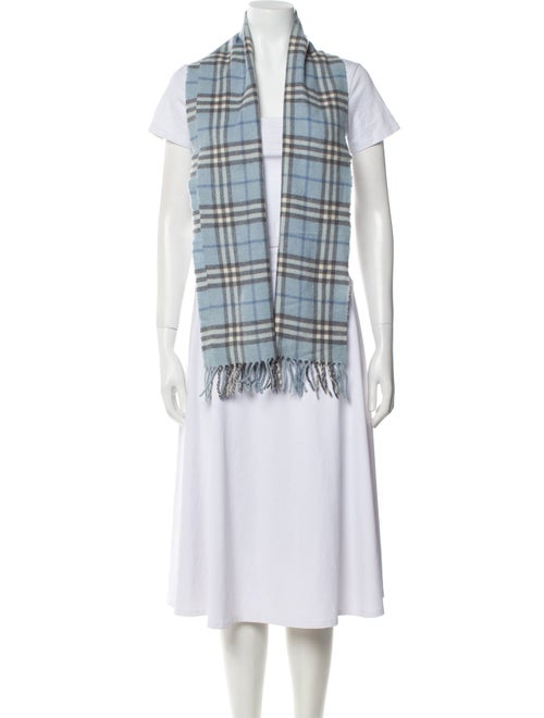 Burberry's Lambswool Plaid Print Scarf