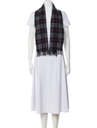Burberry's Cashmere Plaid Print Scarf