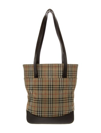 Burberry's Haymarket Check Top Handle Bag