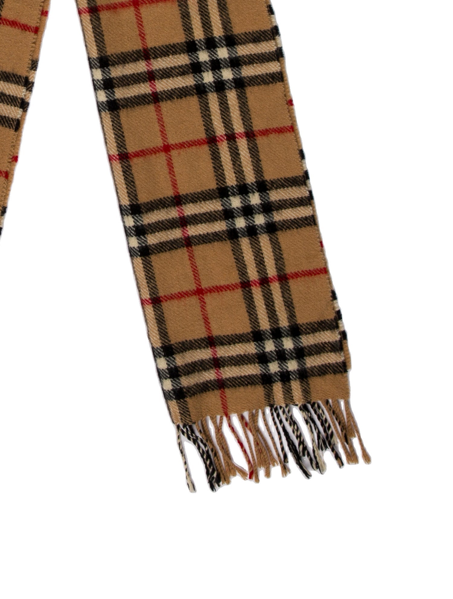 Burberry's Lambswool Plaid Print Scarf