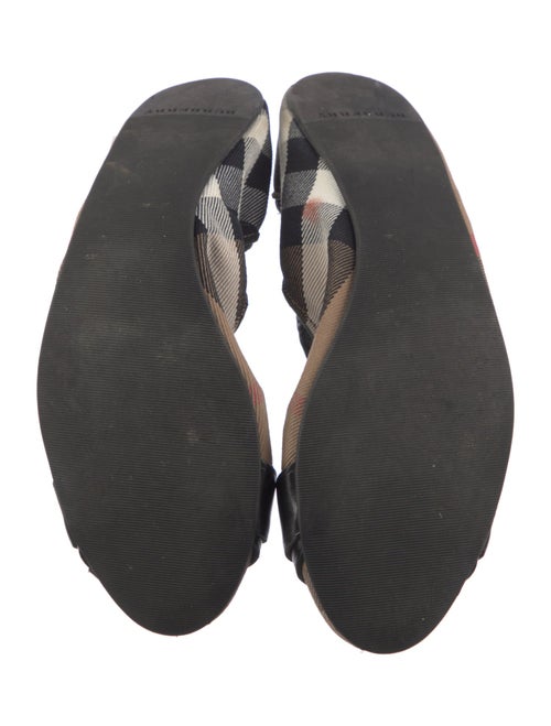 Burberry's Canvas Plaid Print Ballet Flats