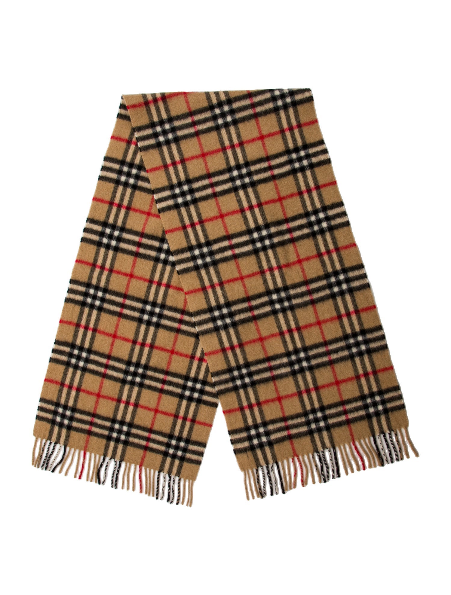 Burberry's Cashmere Nova Check Pattern Scarf