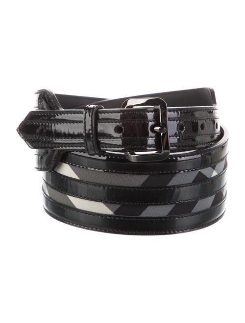 Burberry's Wide Patent Leather Belt