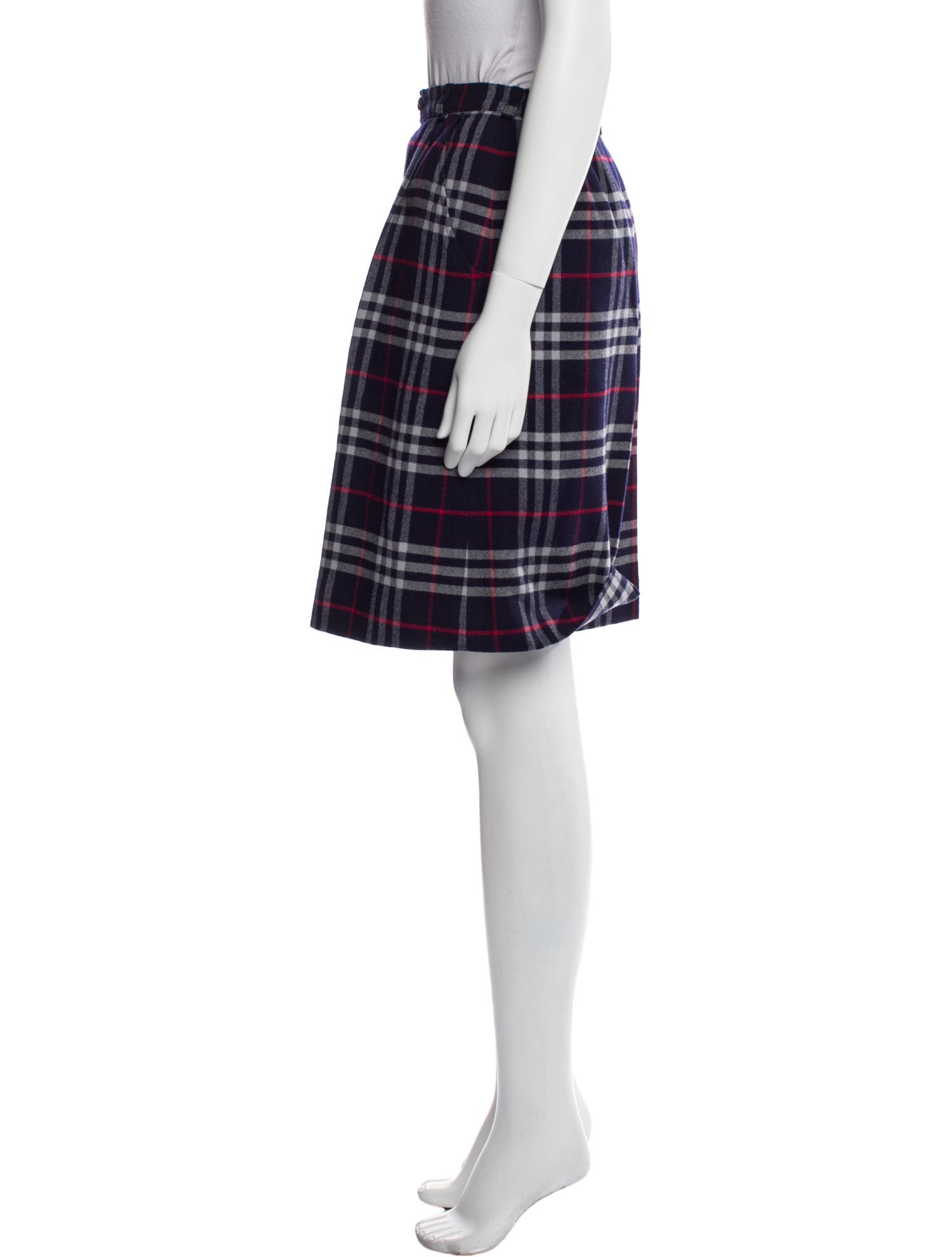 Burberry's Plaid Print Knee-Length Shorts