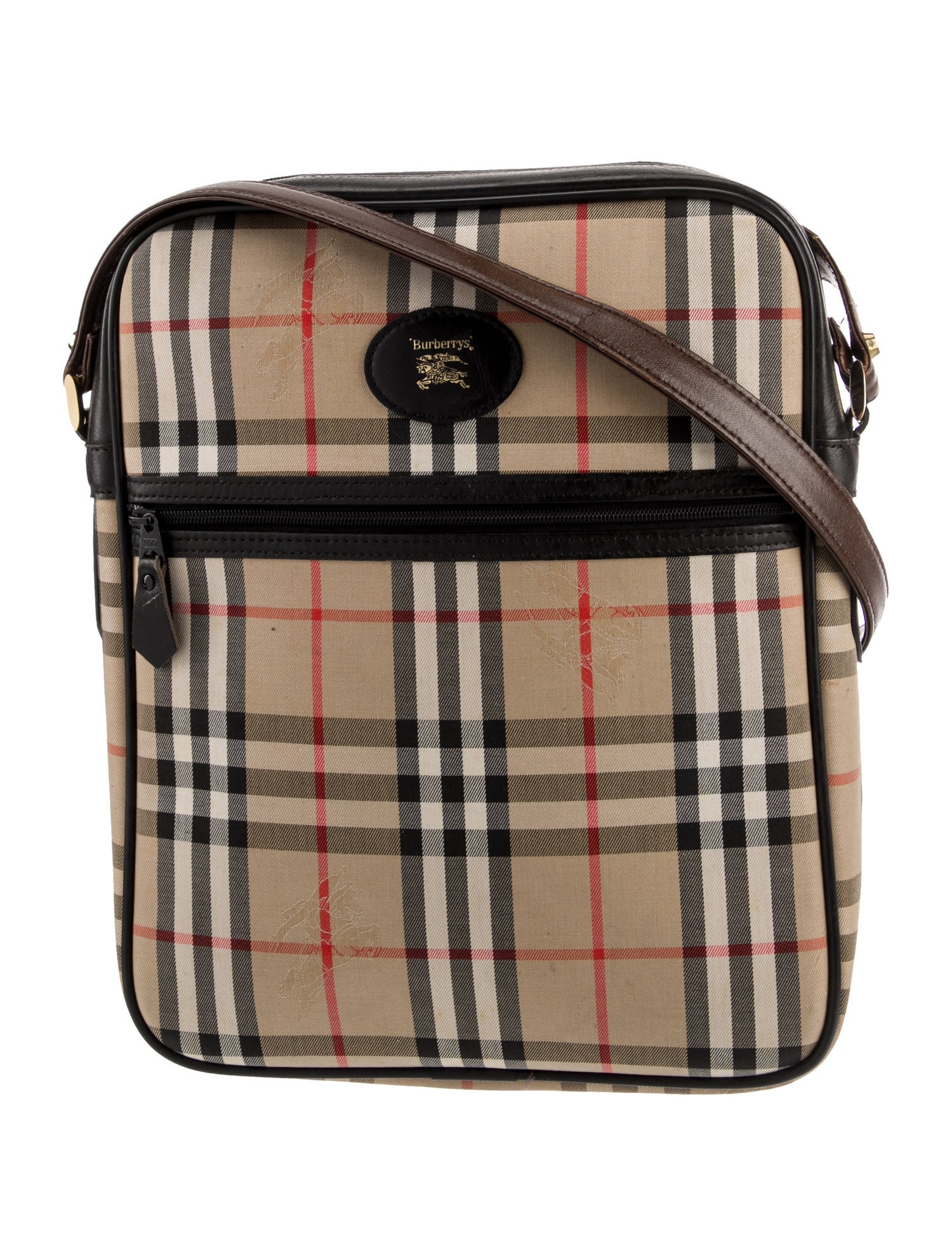 Burberry's Haymarket Check Crossbody Bag Vintage