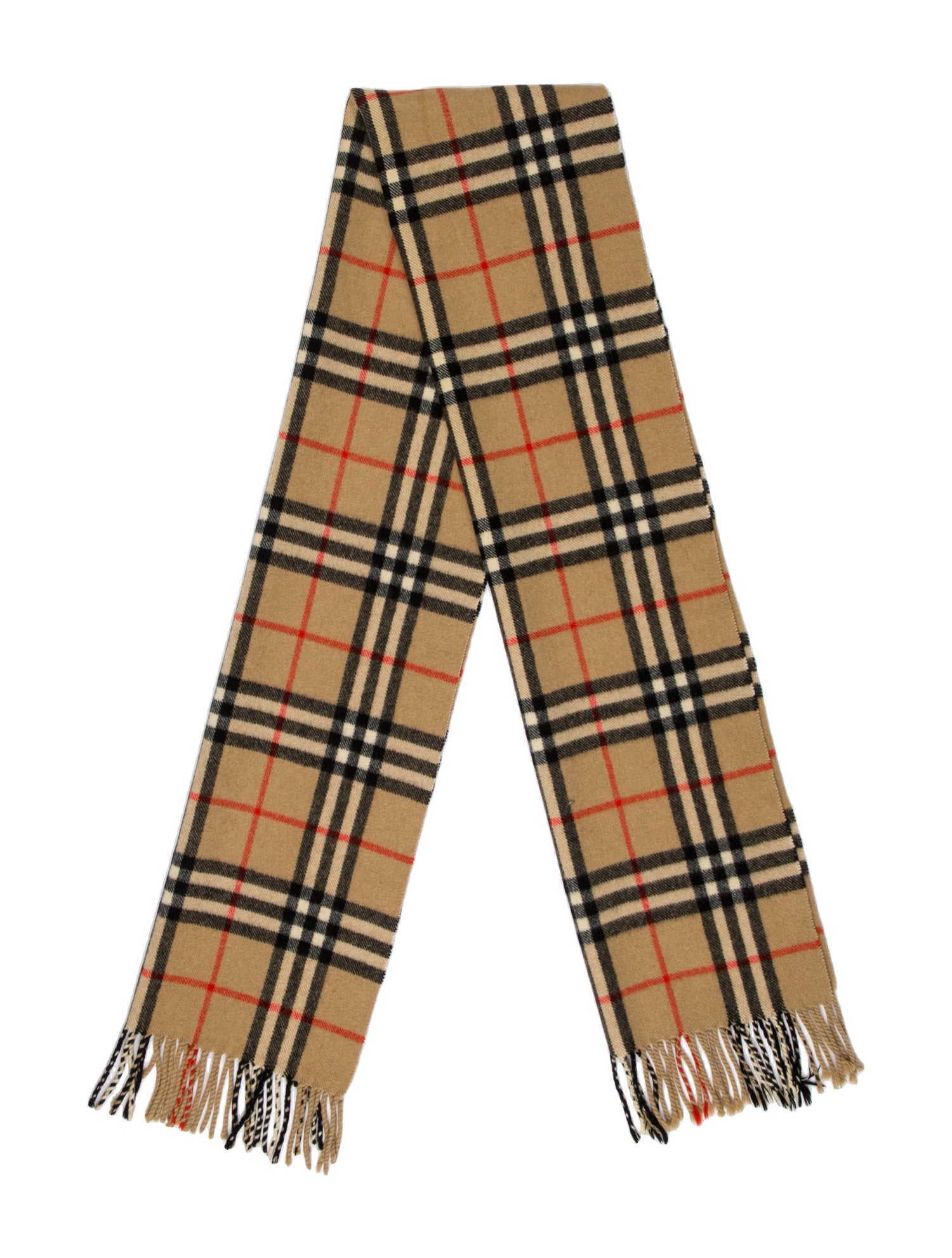 Burberry's Cashmere Nova Check Pattern Scarf