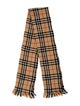 Burberry's Wool Plaid Print Scarf