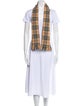 Burberry's Wool Plaid Print Scarf