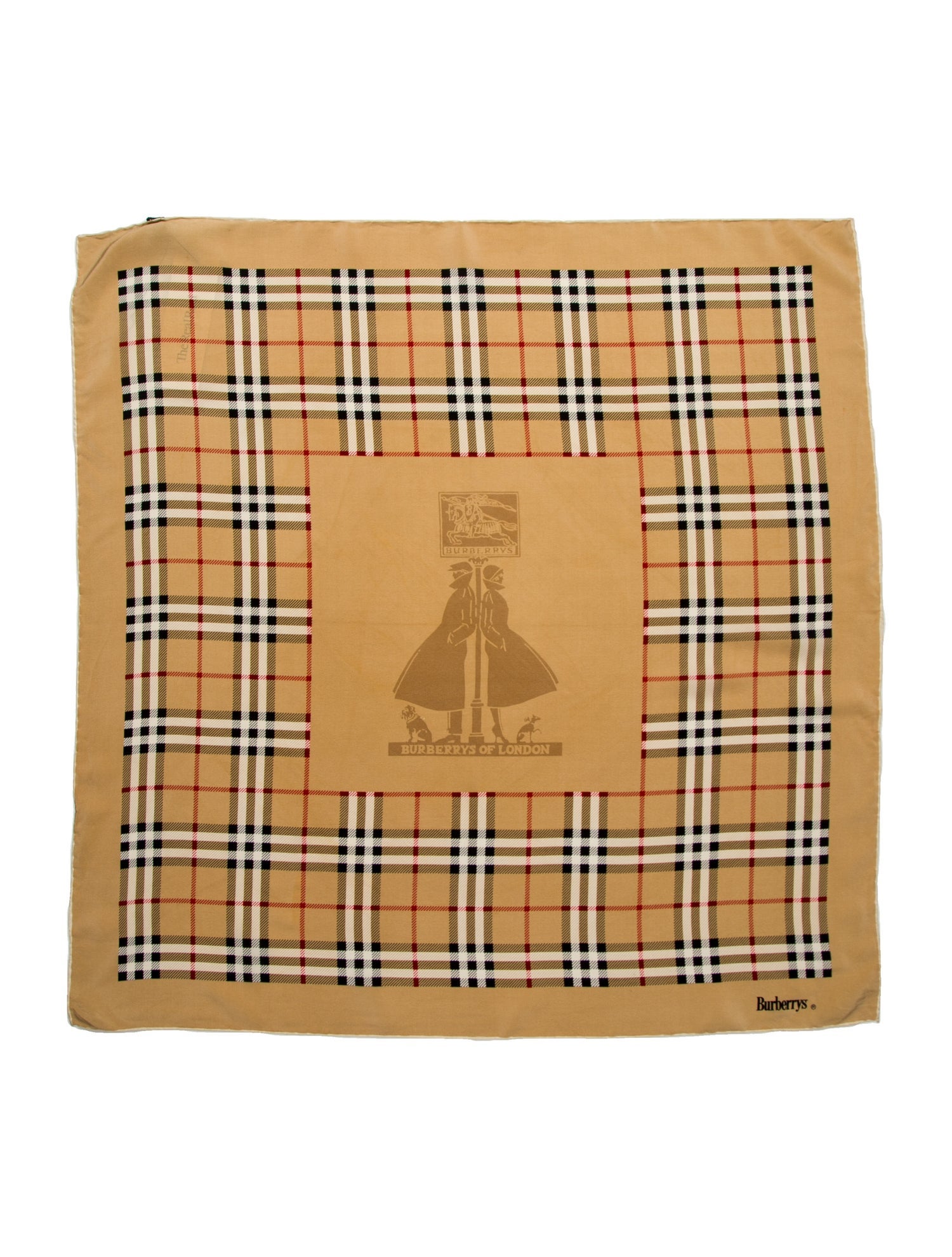 Burberry's Silk Late 1980's - Early 1990's Scarf