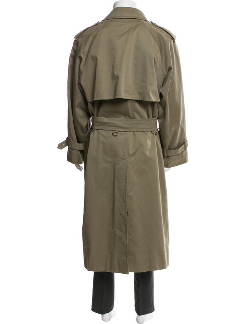 Burberry's Nova Check Pattern Wool Trench Coat