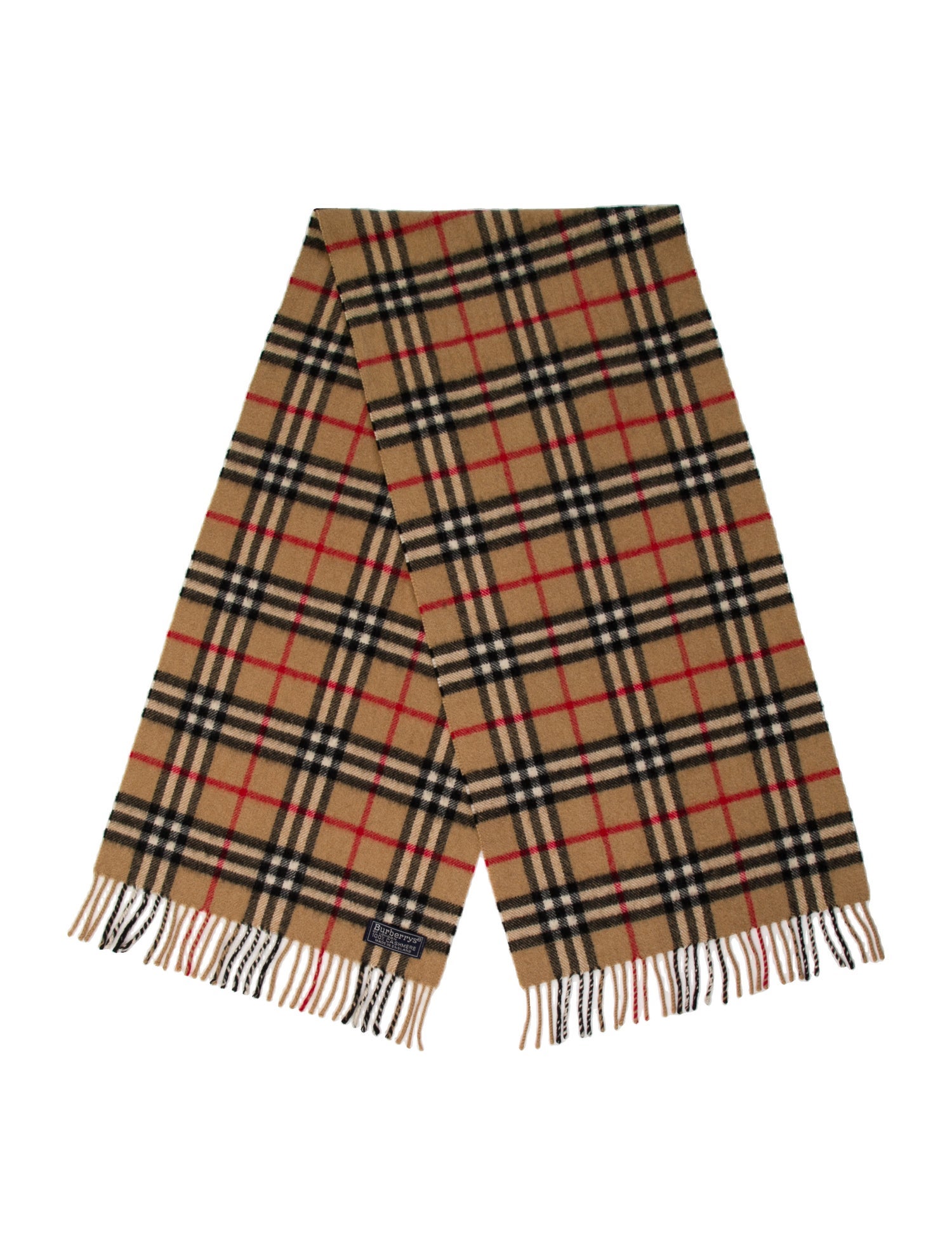 Burberry's Cashmere House Check Pattern Scarf