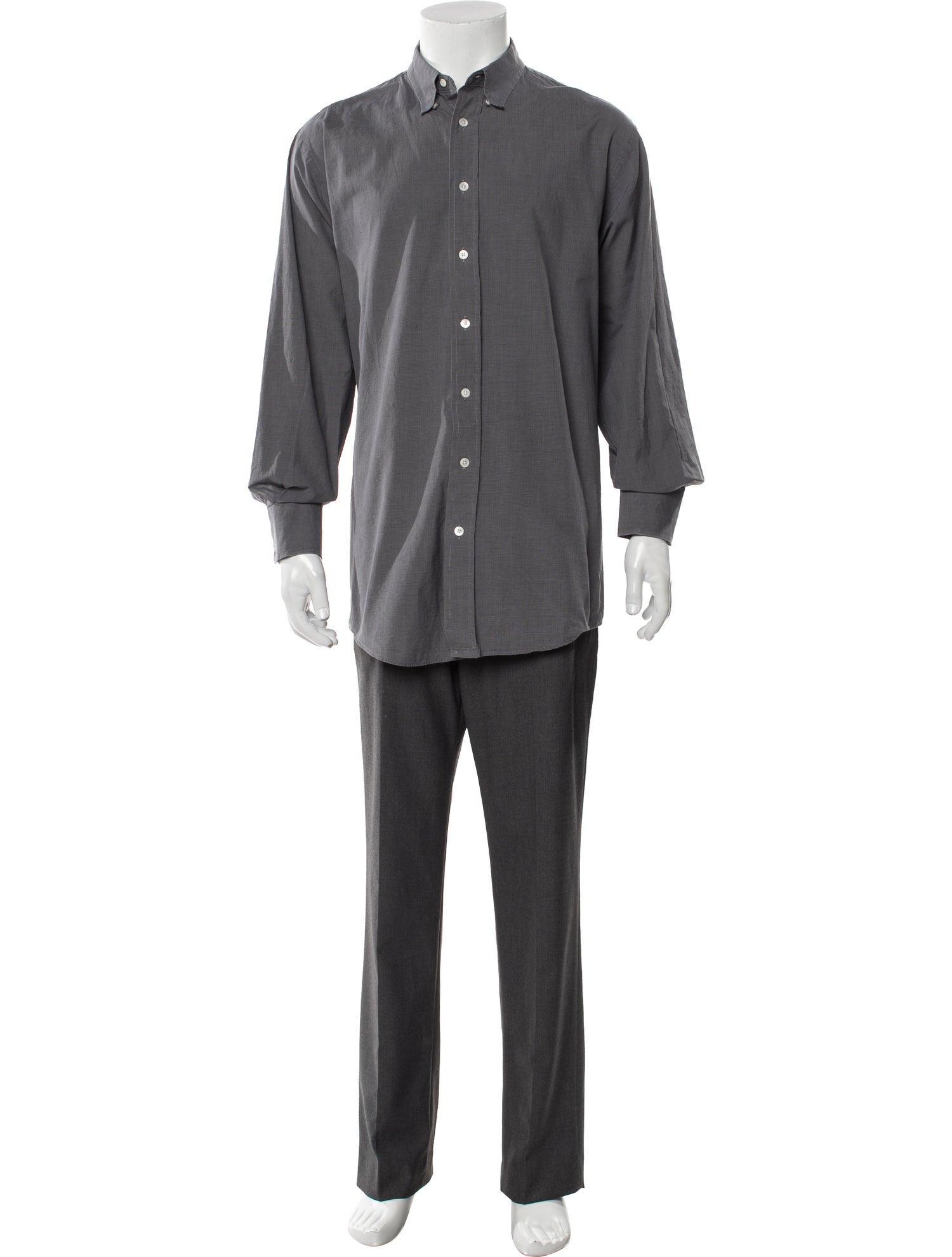 Burberry's House Check Pattern Long Sleeve Shirt