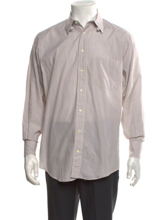 Burberry's Striped Long Sleeve Dress Shirt