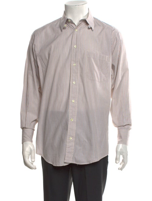 Burberry's Striped Long Sleeve Dress Shirt