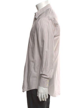 Burberry's Striped Long Sleeve Dress Shirt