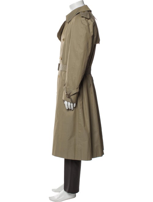 Burberry's Nova Check Pattern Wool Trench Coat