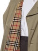 Burberry's Nova Check Pattern Wool Trench Coat
