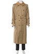 Burberry's Nova Check Pattern Wool Trench Coat