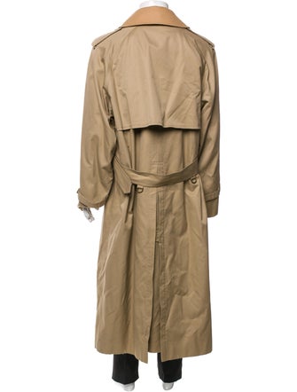 Burberry's Nova Check Pattern Wool Trench Coat