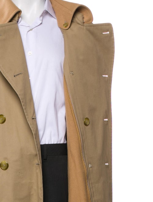 Burberry's Nova Check Pattern Wool Trench Coat