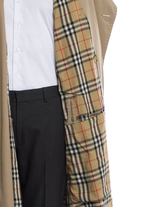 Burberry's House Check Pattern Trench Coat
