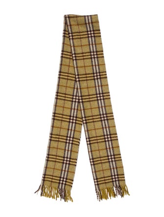 Burberry's Lambswool Nova Check Pattern Scarf