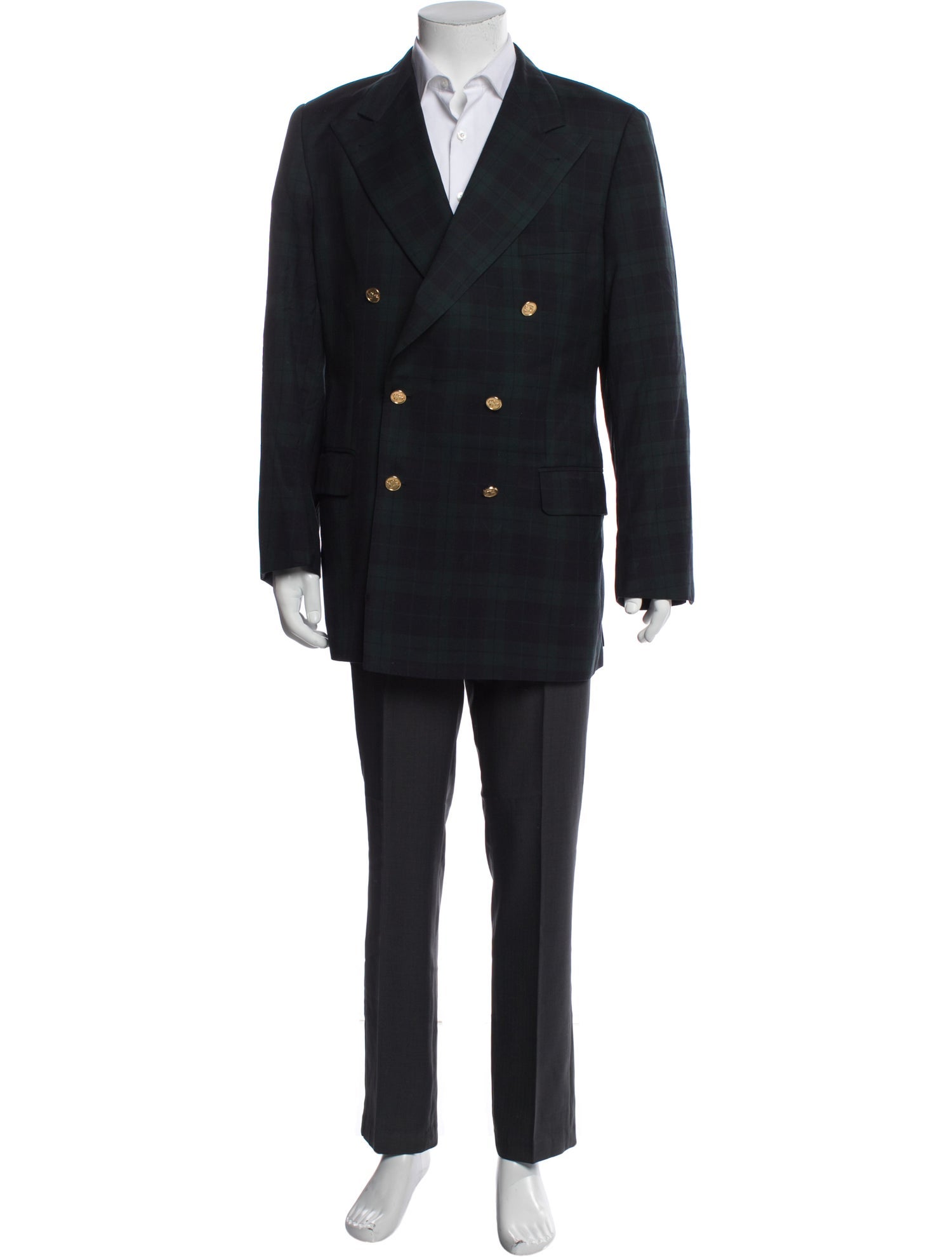 Burberry's Vintage Plaid Print Blazer