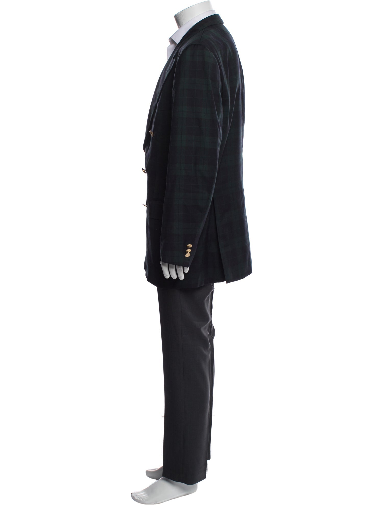 Burberry's Vintage Plaid Print Blazer