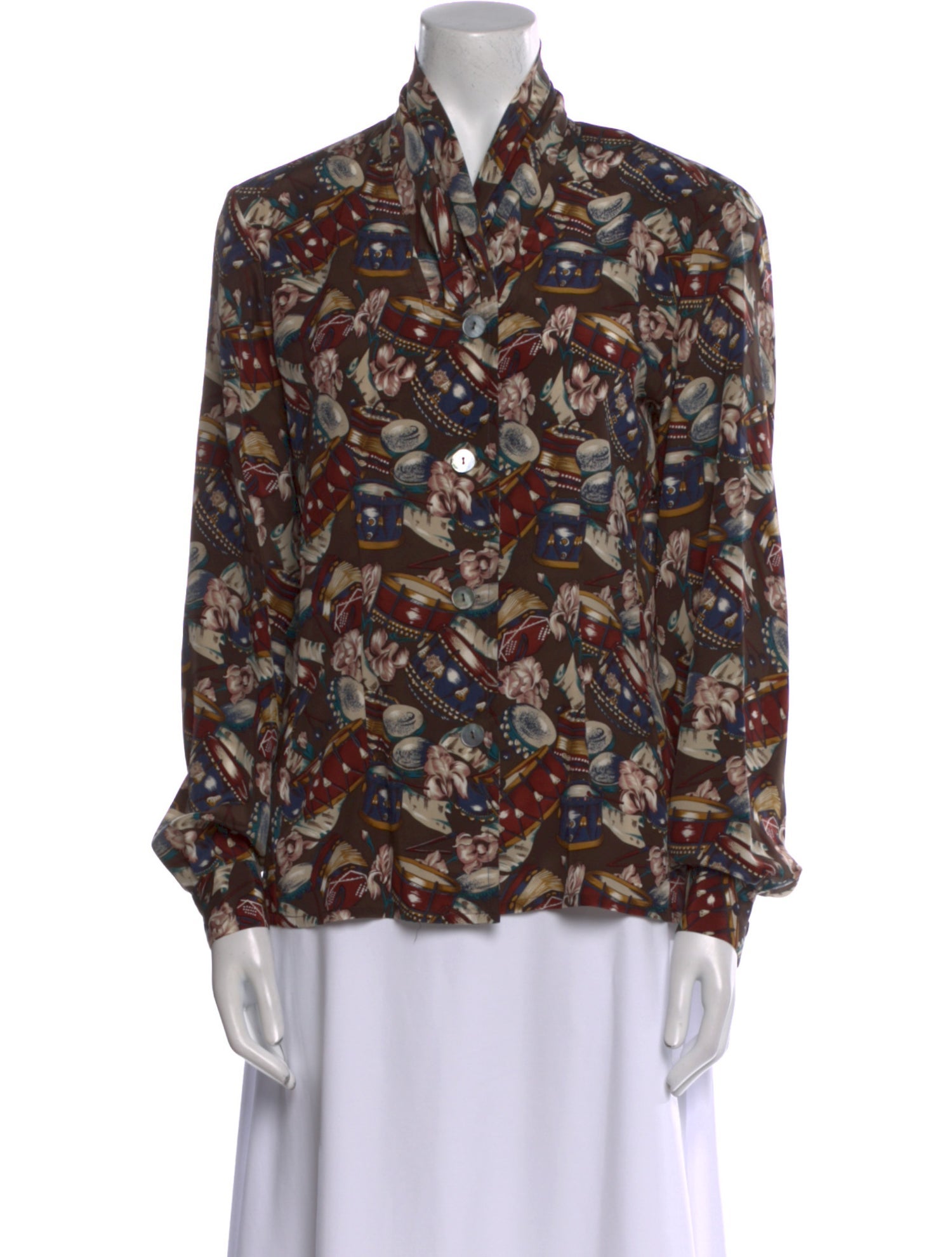 Burberry's Silk Printed Blouse