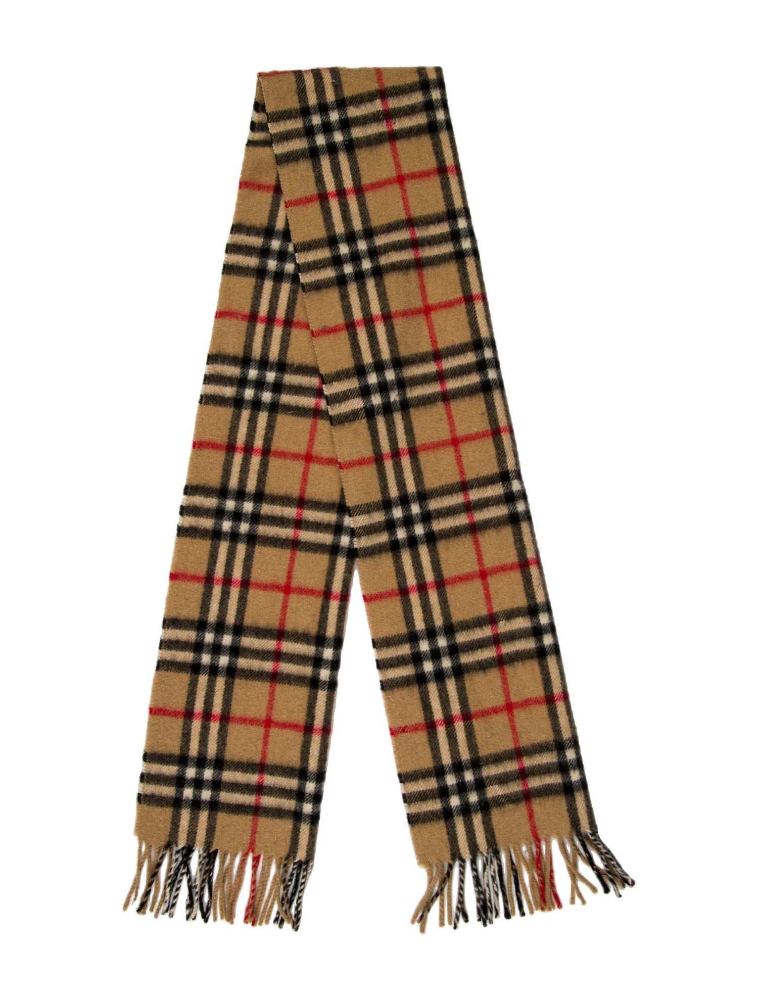 Burberry's Cashmere Nova Check Pattern Scarf