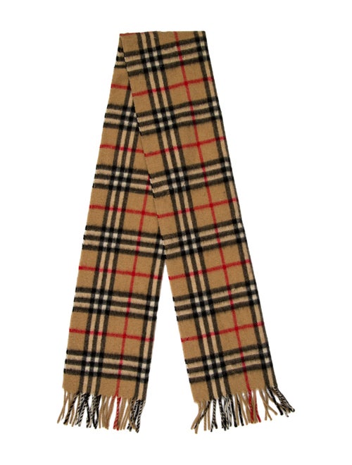 Burberry's Cashmere Nova Check Pattern Scarf