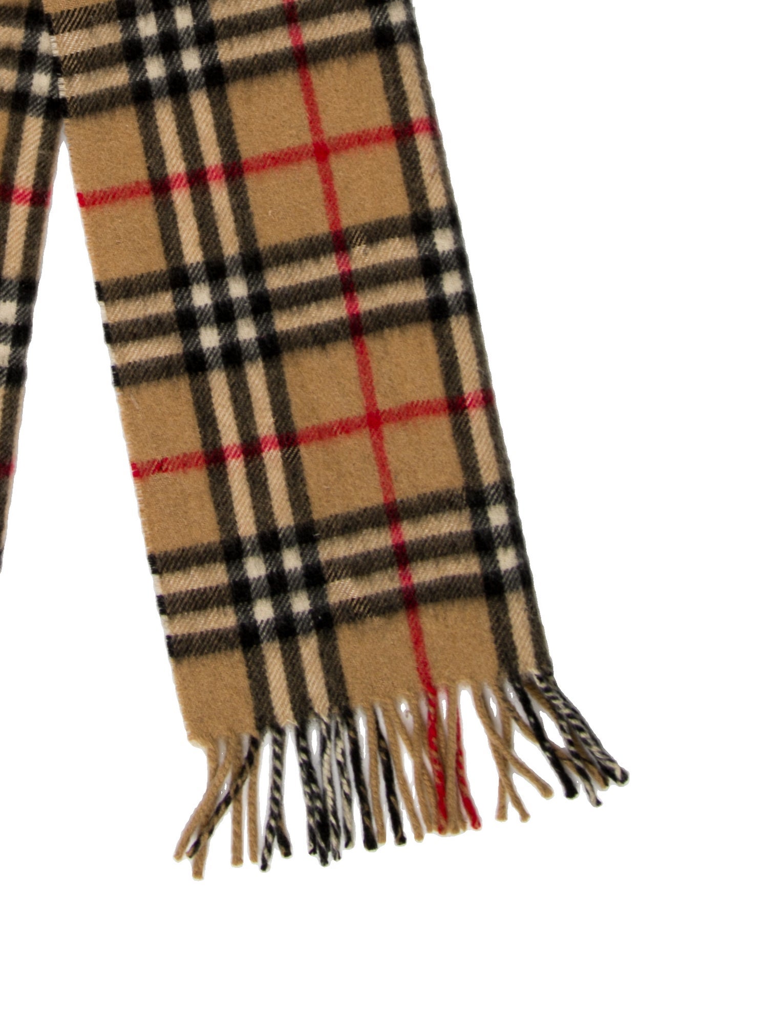 Burberry's Cashmere Nova Check Pattern Scarf