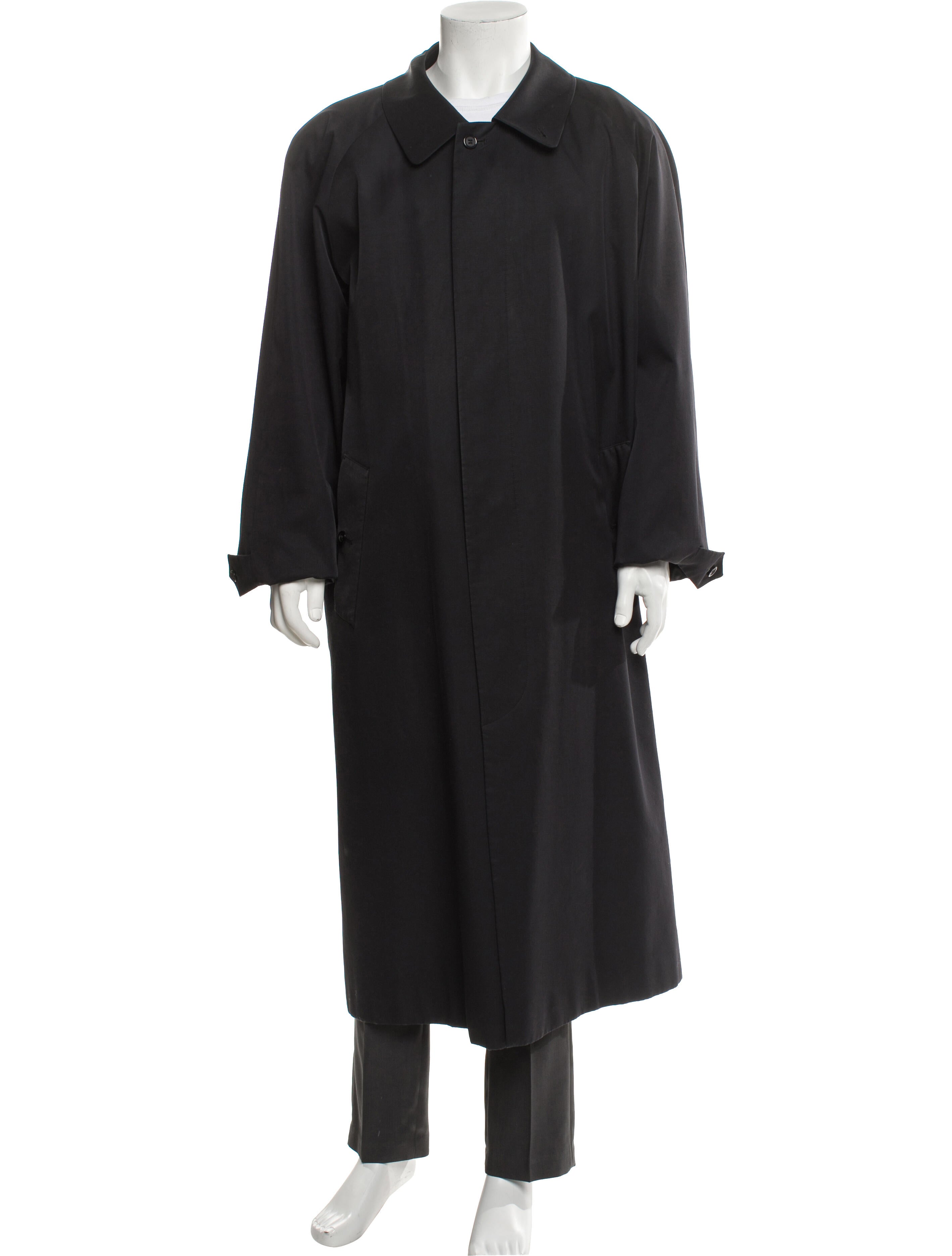 Burberry's Nova Check Pattern Wool Overcoat