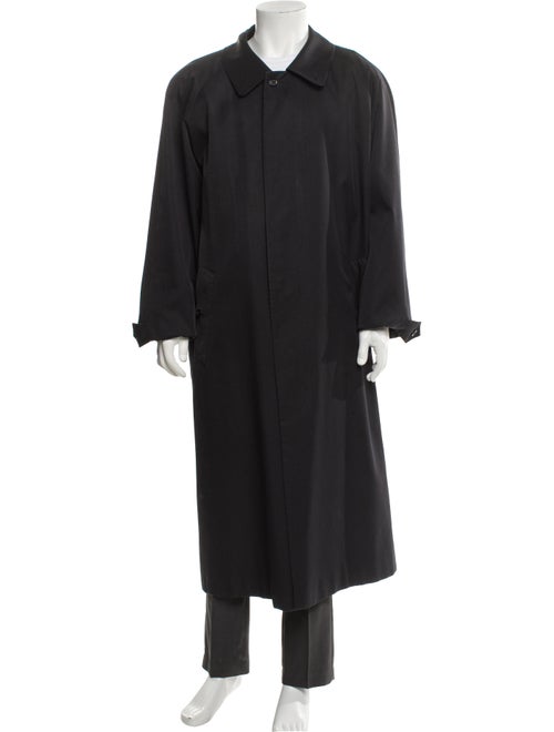 Burberry's Nova Check Pattern Wool Overcoat