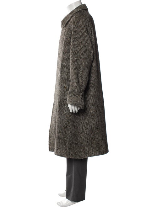 Burberry's Wool Tweed Pattern Overcoat