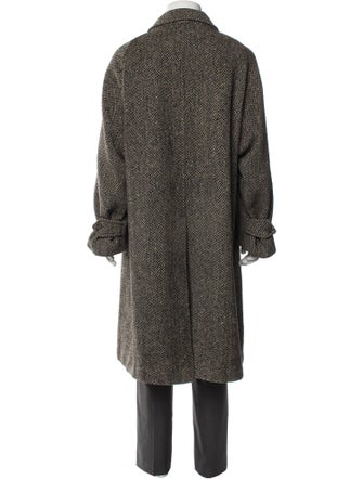 Burberry's Wool Tweed Pattern Overcoat
