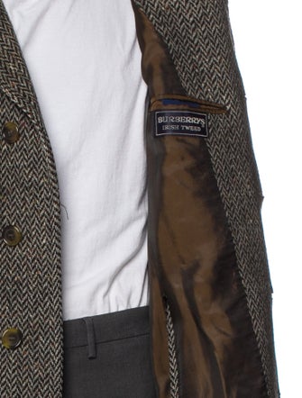 Burberry's Wool Tweed Pattern Overcoat