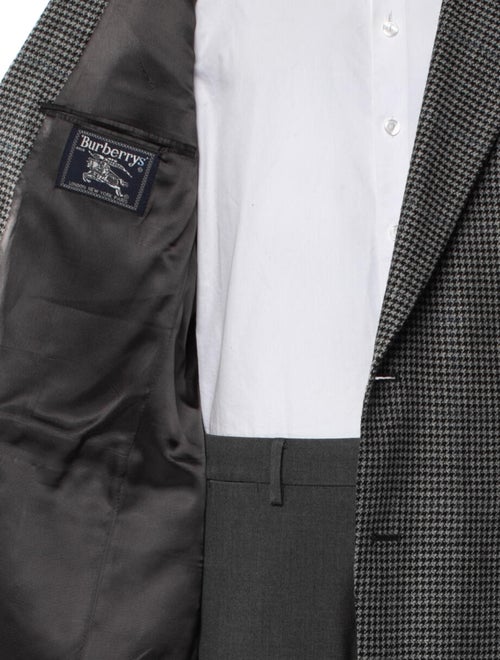 Burberry's Wool Houndstooth Print Peacoat