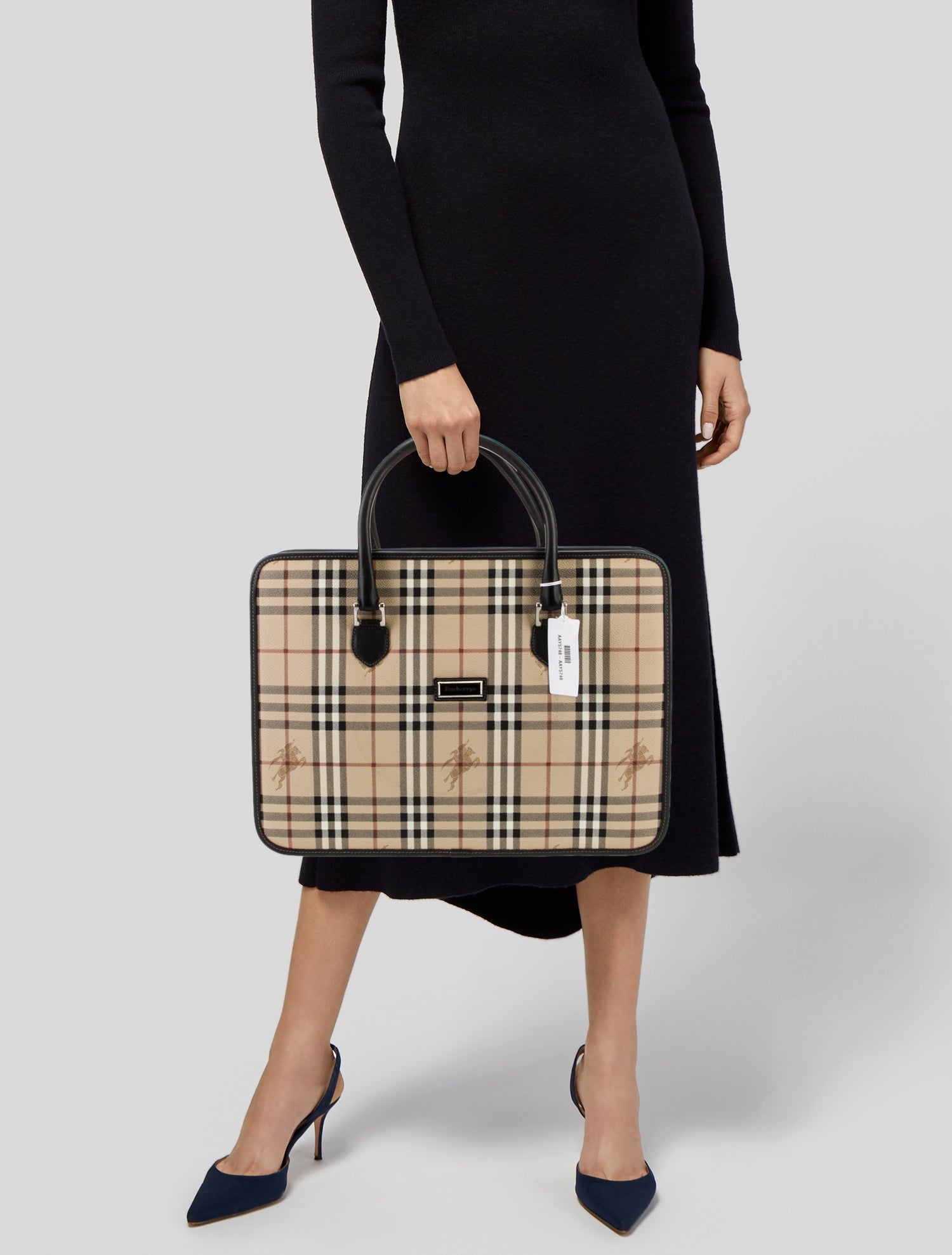 Burberry's Leather Top Handle Bag