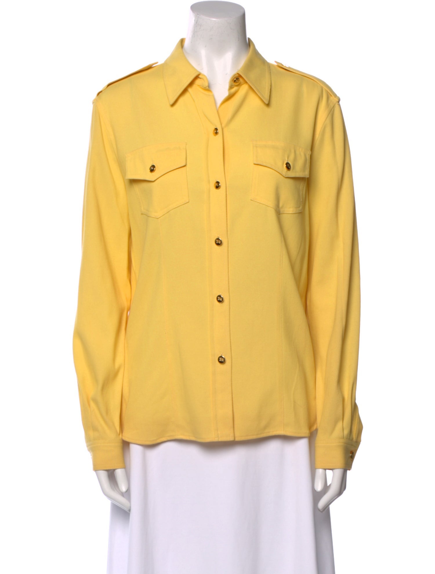 Burberry's Long Sleeve Button-Up Top