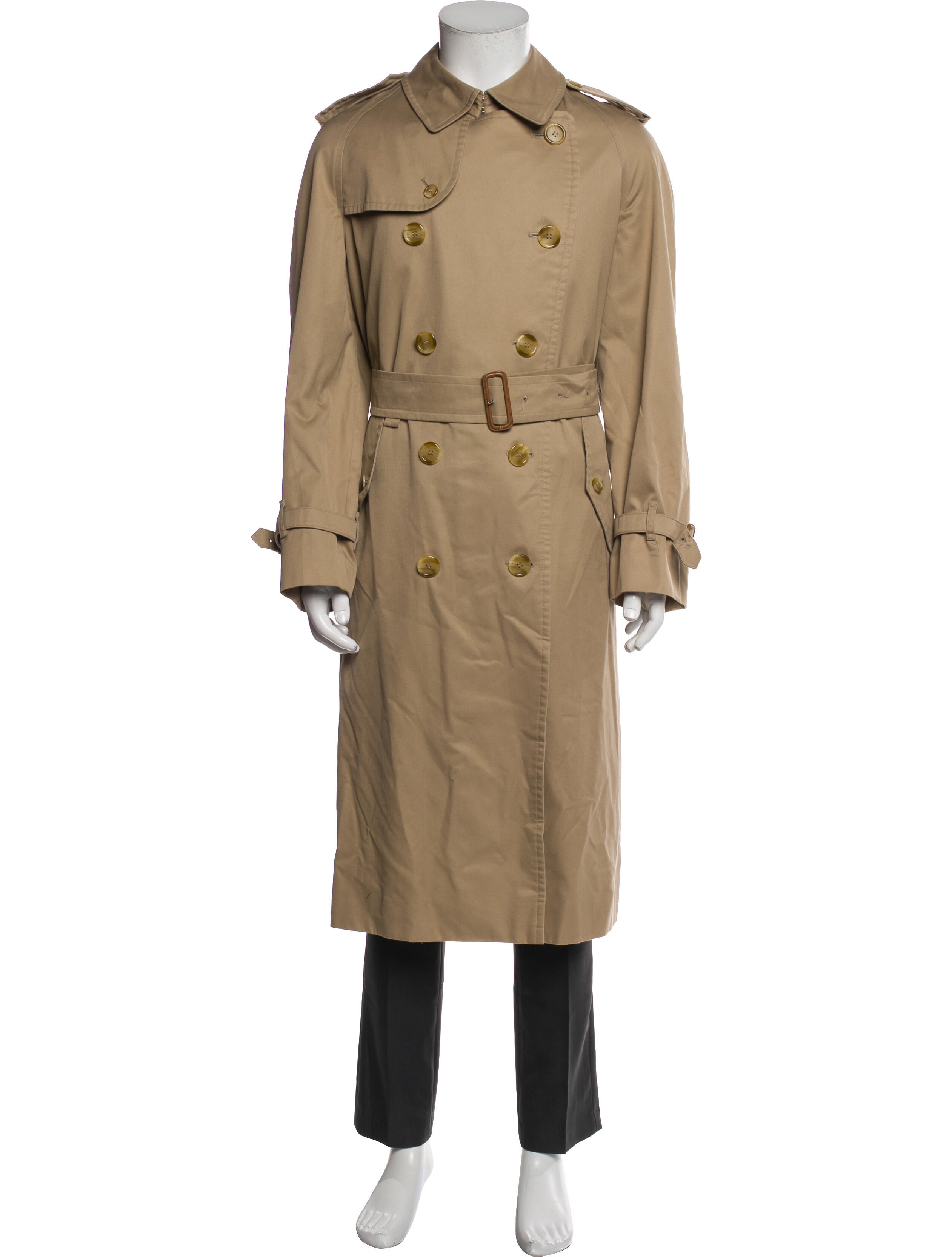 Burberry's Vintage Nova Check Pattern Trench Coat