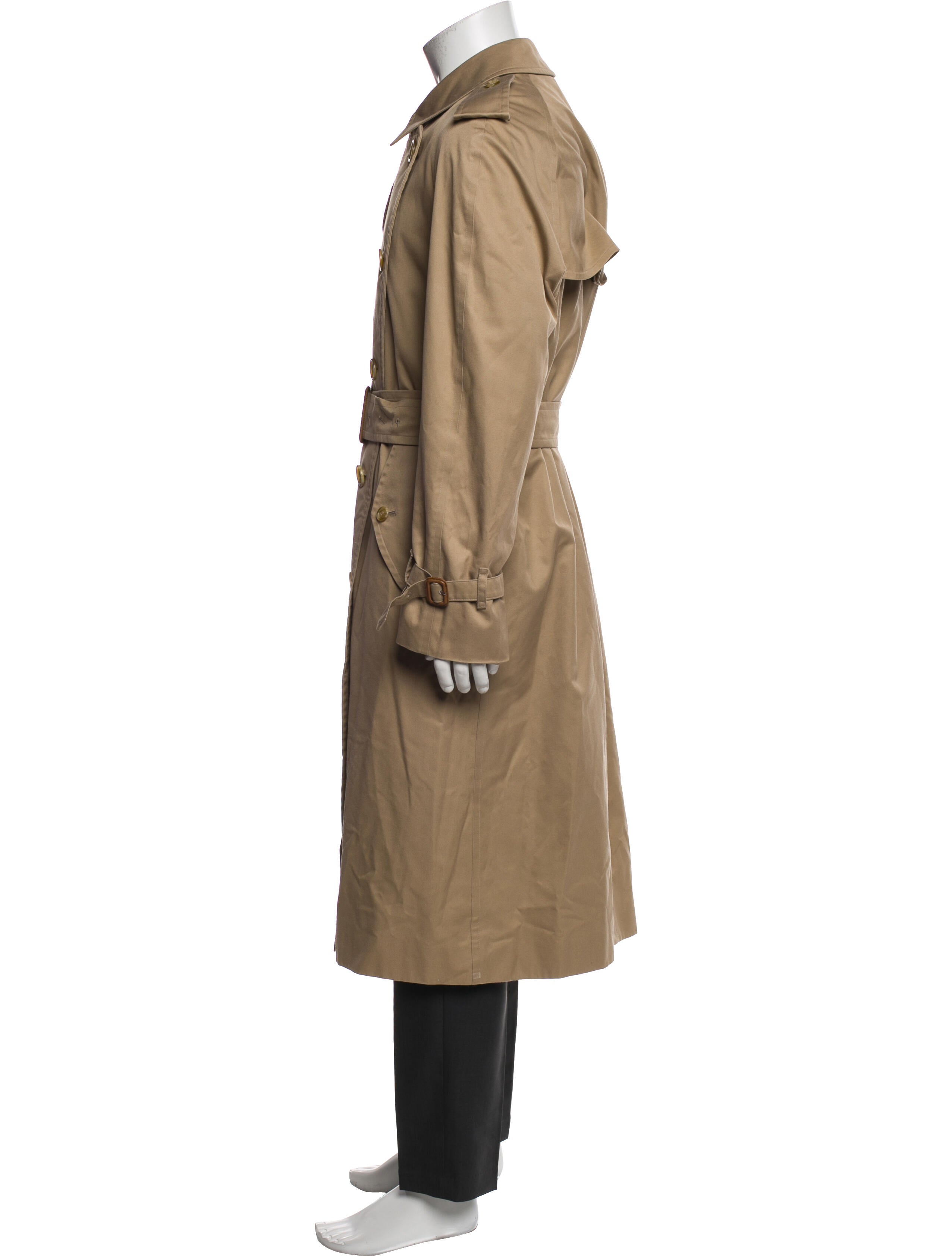 Burberry's Vintage Nova Check Pattern Trench Coat