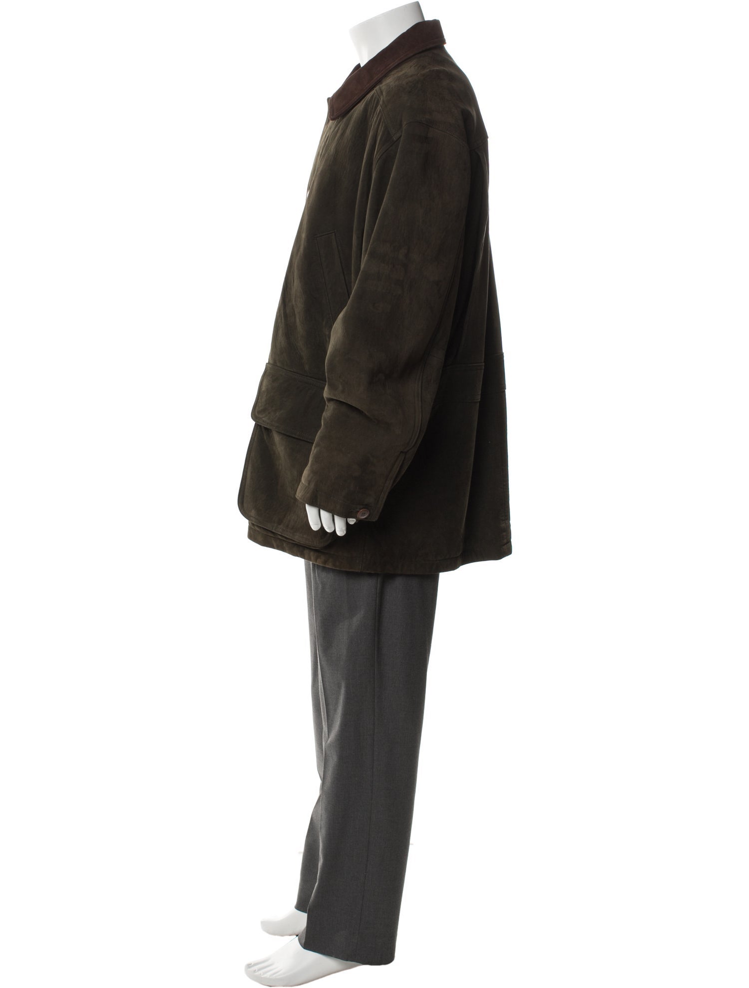 Burberry's House Check Pattern Leather Parka